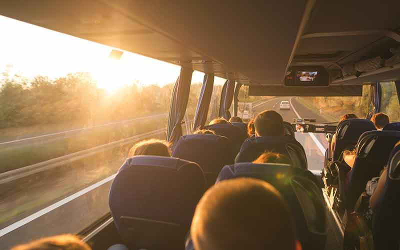 Reisegruppe im Bus